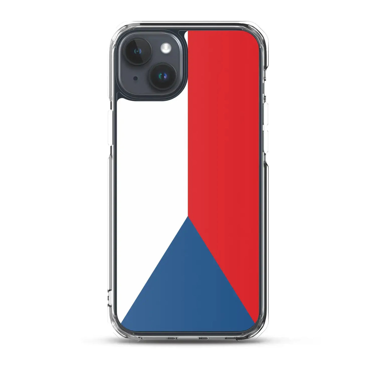 Coque iphone drapeau tchéquie souple antichoc transparente