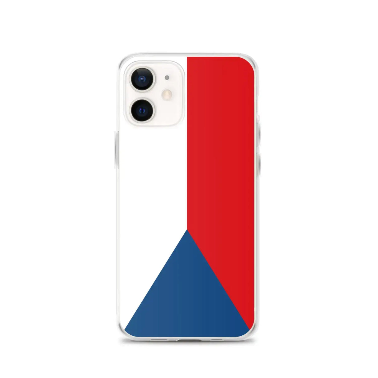 Coque iphone drapeau tchéquie souple antichoc transparente