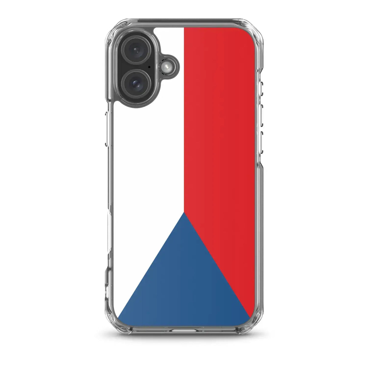 Coque iphone drapeau tchéquie souple antichoc transparente