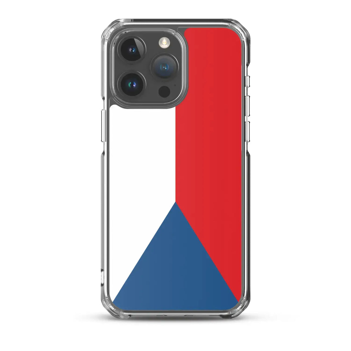 Coque iphone drapeau tchéquie souple antichoc transparente