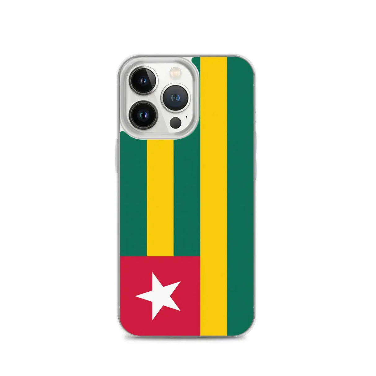 Coque iphone drapeau togo souple antichoc transparente