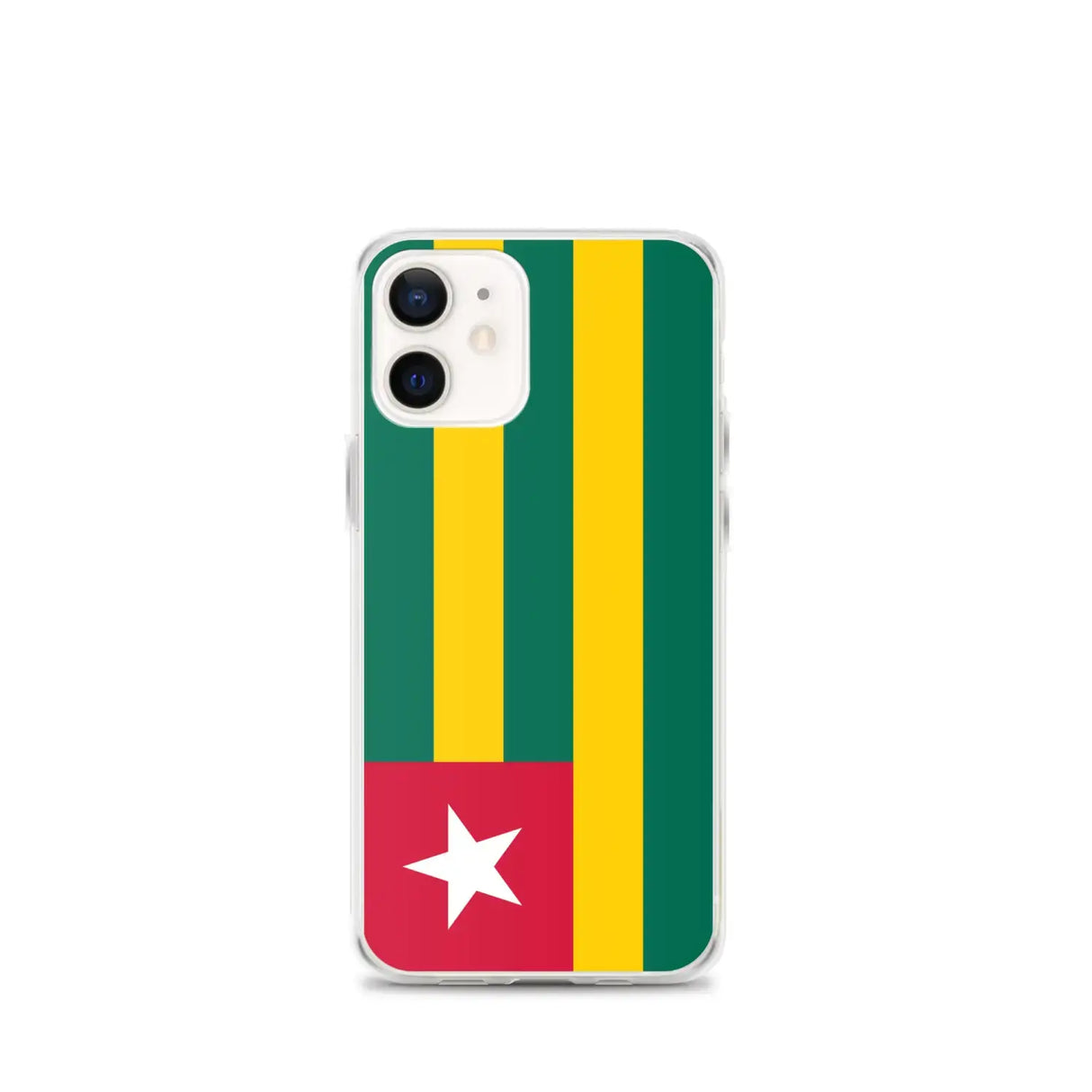 Coque iphone drapeau togo souple antichoc transparente