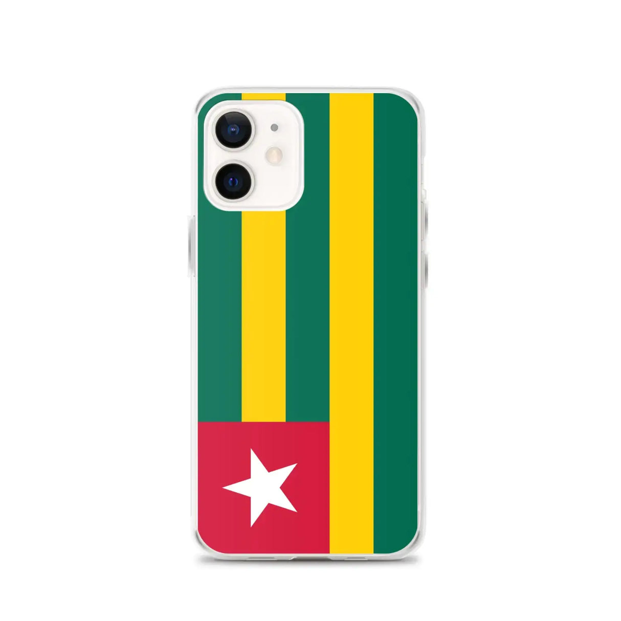 Coque iphone drapeau togo souple antichoc transparente