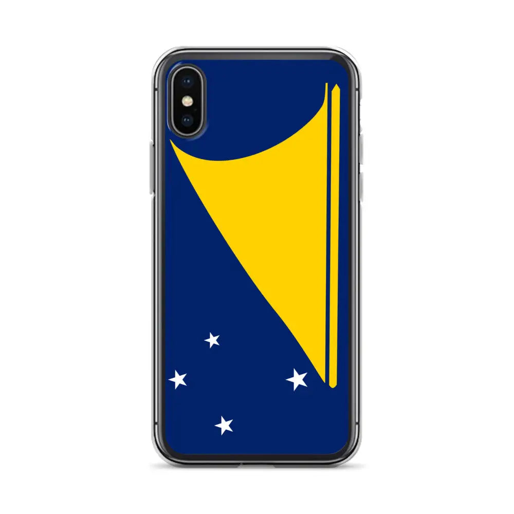 Coque iphone drapeau tokelau souple antichoc transparente