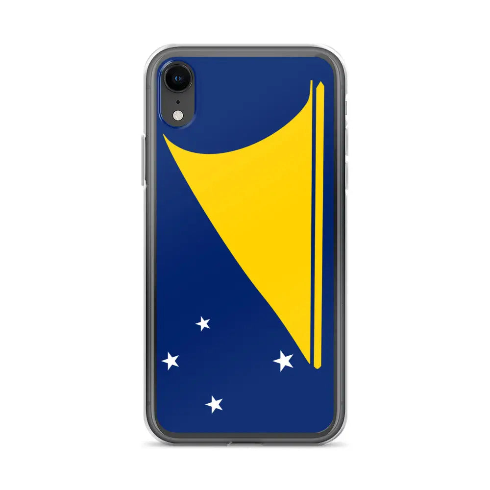 Coque iphone drapeau tokelau souple antichoc transparente