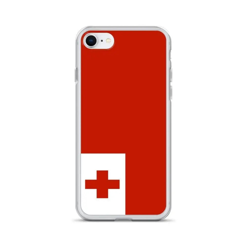 Coque iphone drapeau tonga souple antichoc transparente