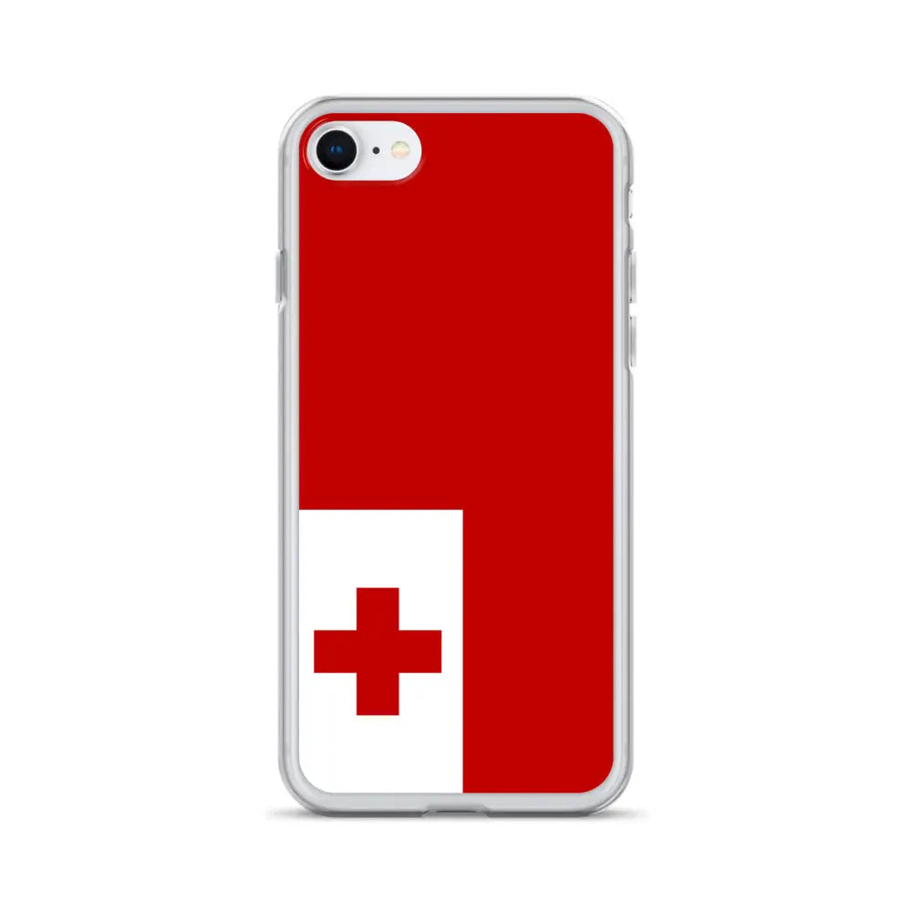 Coque iphone drapeau tonga souple antichoc transparente
