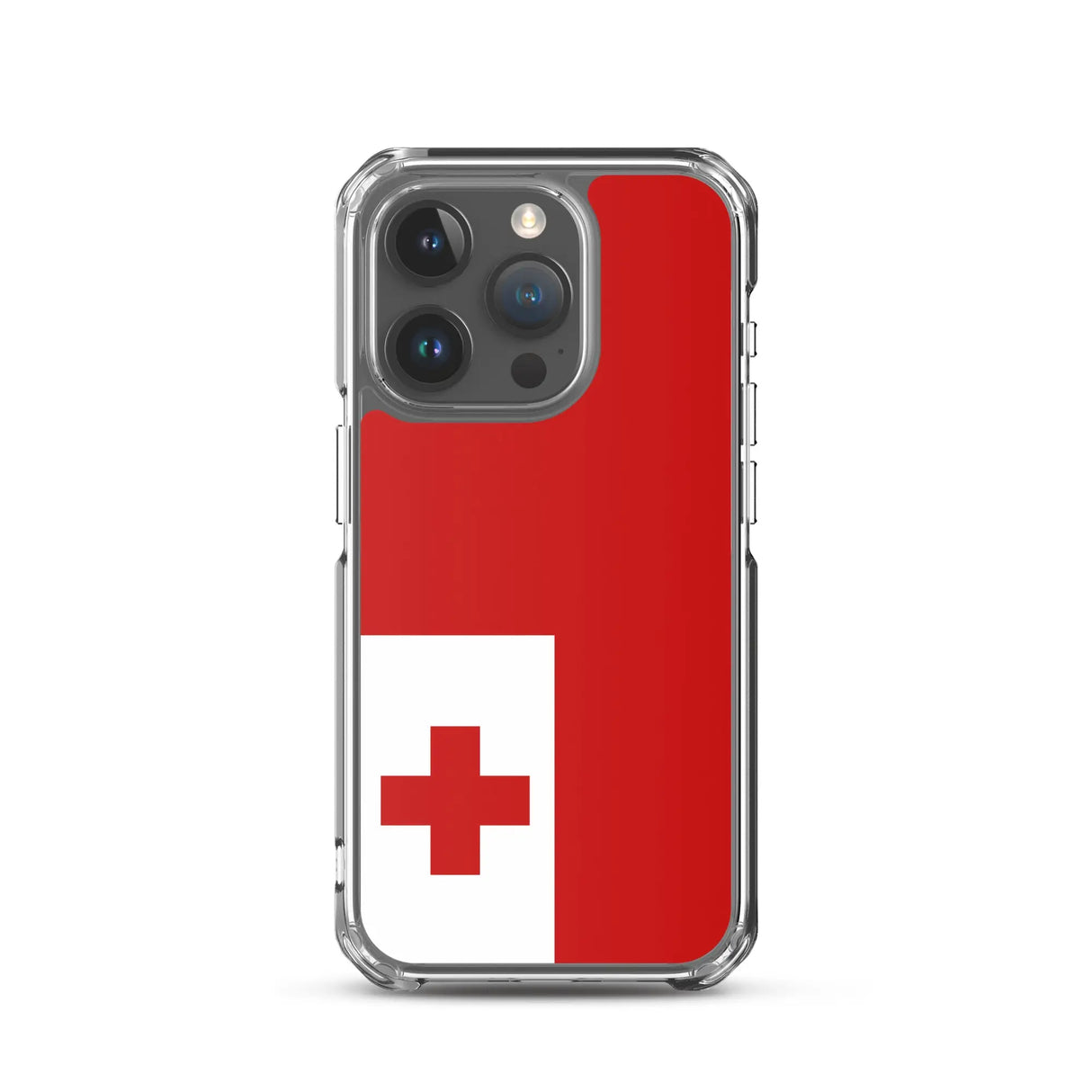 Coque iphone drapeau tonga souple antichoc transparente