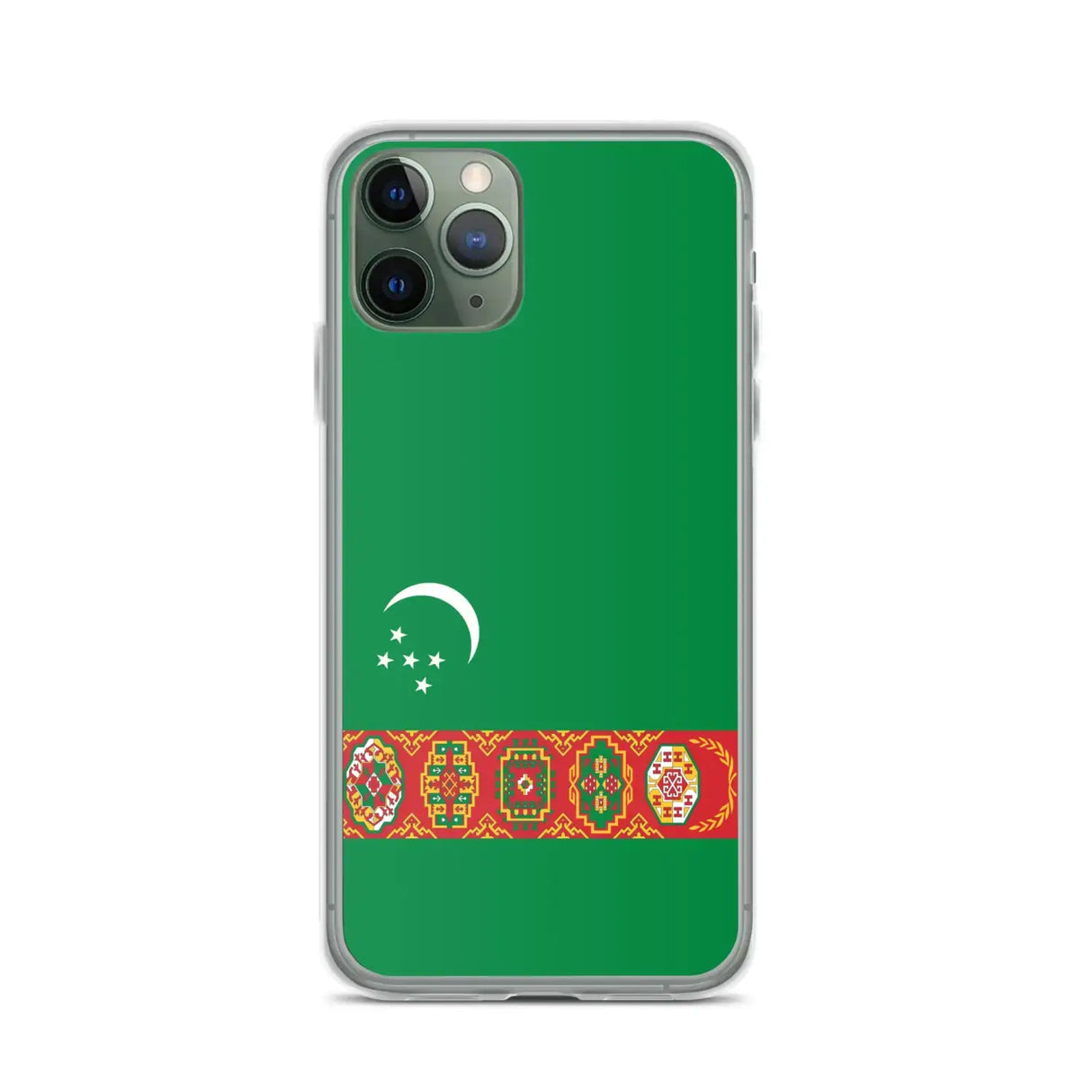Coque iphone drapeau turkménistan souple antichoc