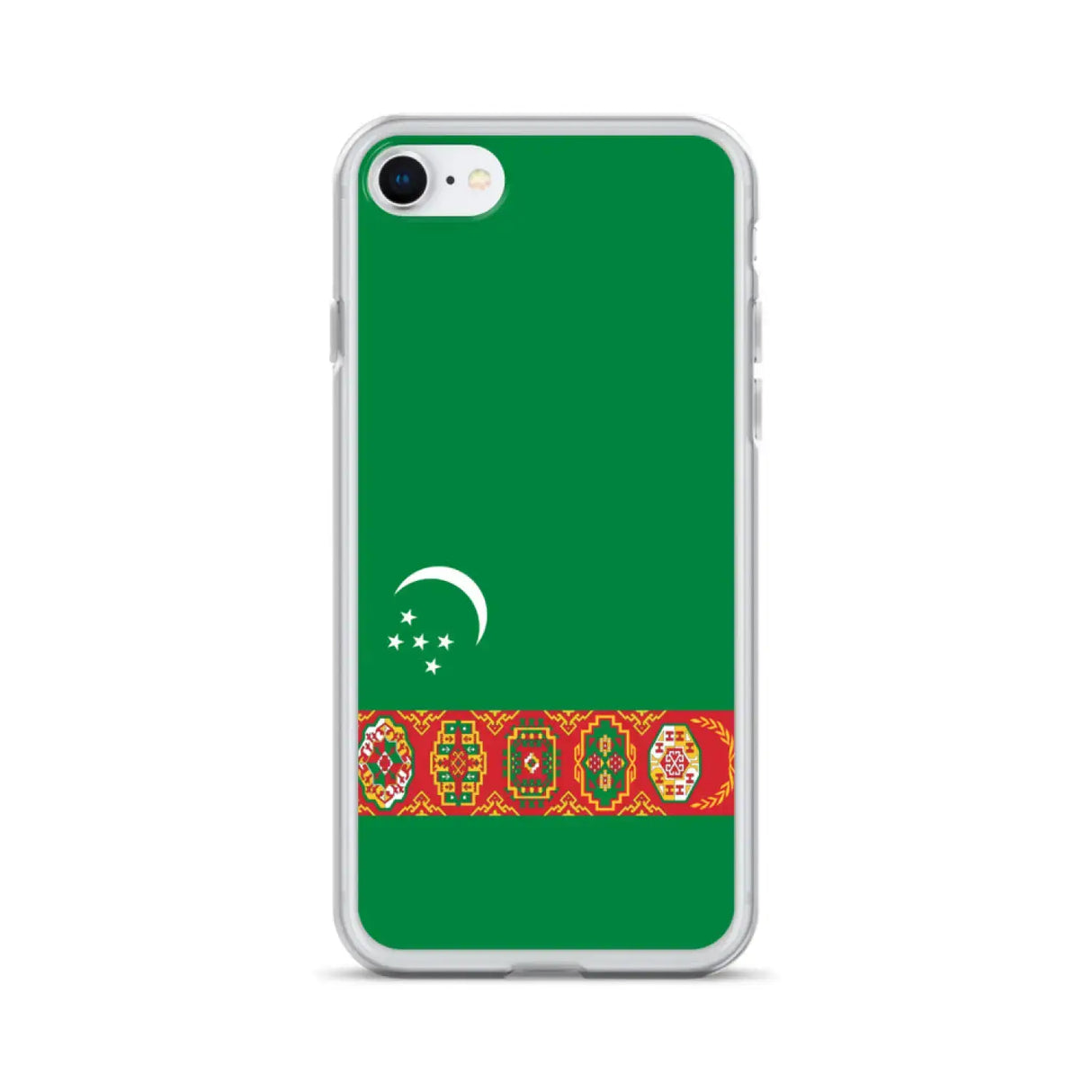 Coque iphone drapeau turkménistan souple antichoc