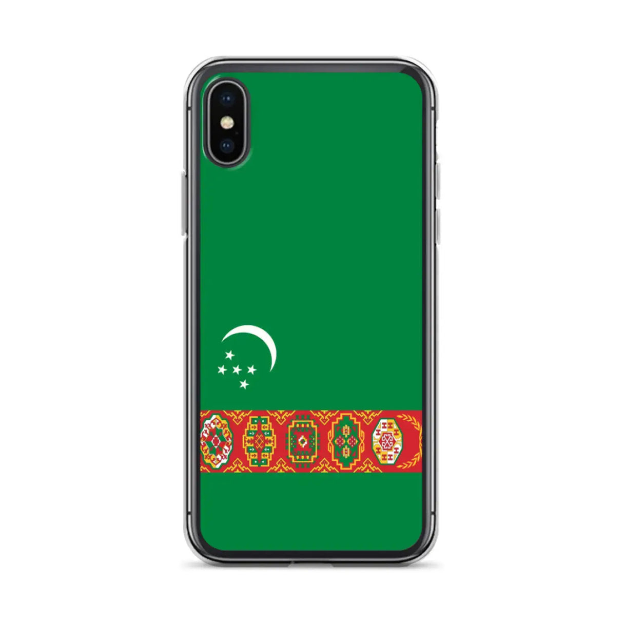 Coque iphone drapeau turkménistan souple antichoc