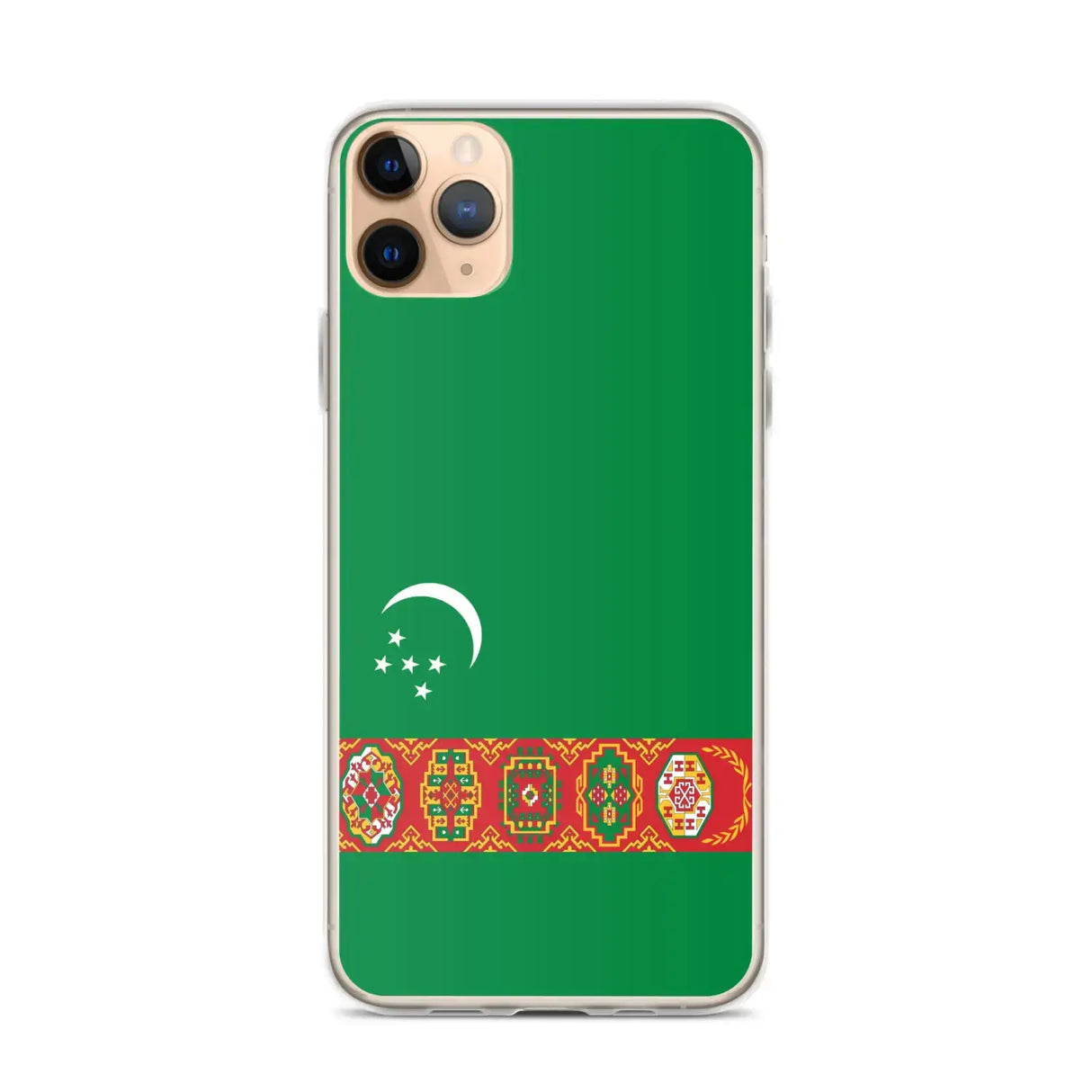 Coque iphone drapeau turkménistan souple antichoc