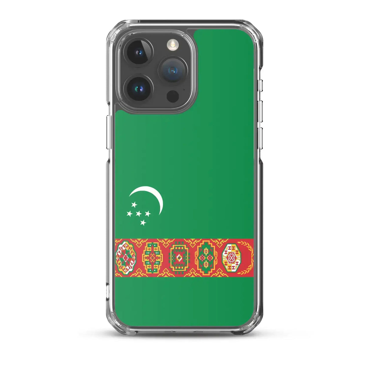 Coque iphone drapeau turkménistan souple antichoc