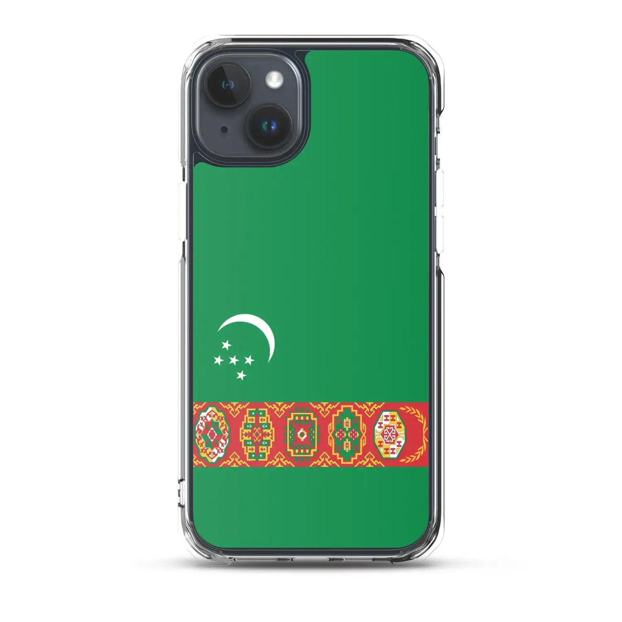 Coque iphone drapeau turkménistan souple antichoc