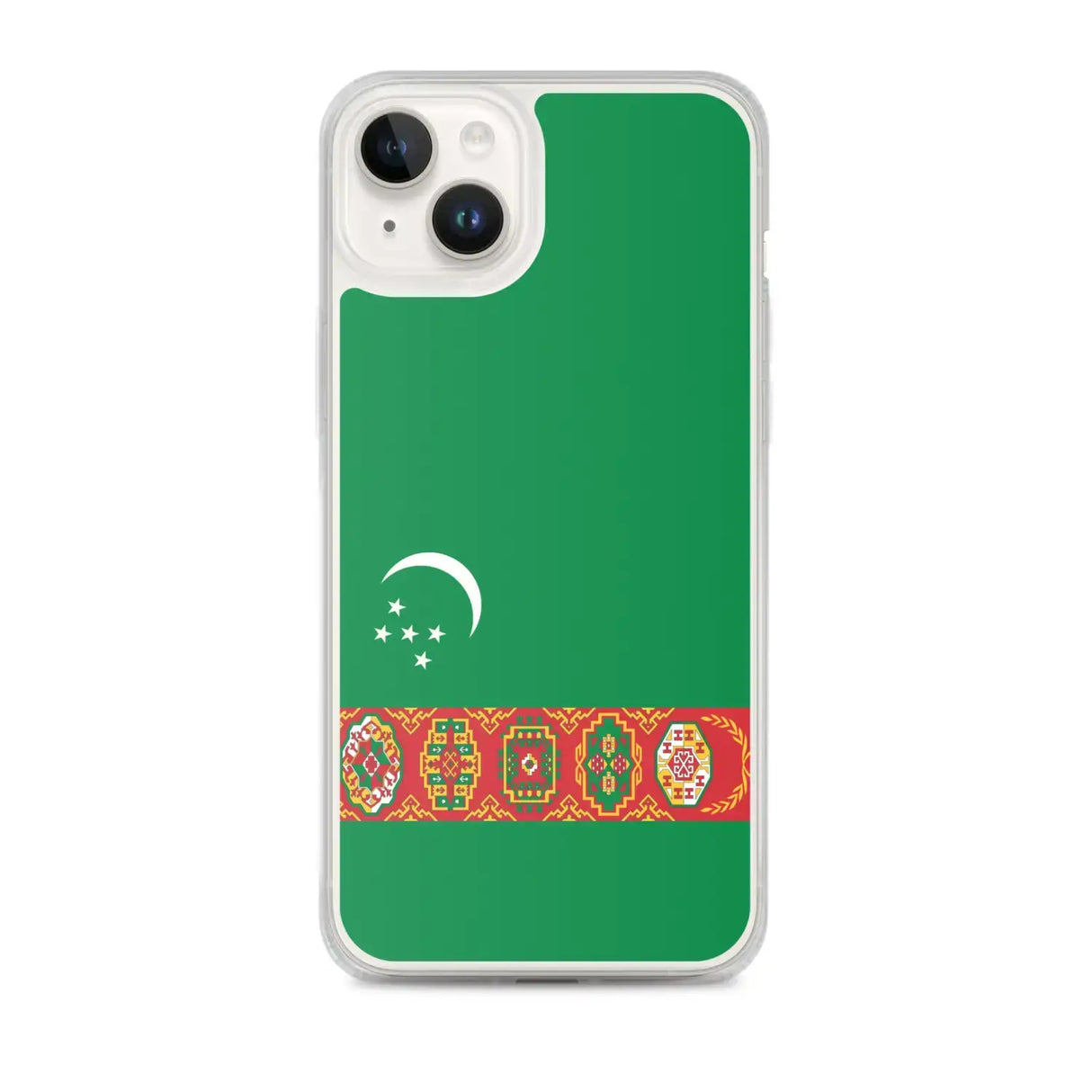 Coque iphone drapeau turkménistan souple antichoc