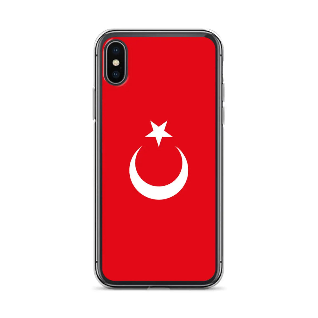 Coque iphone drapeau turquie souple antichoc transparente