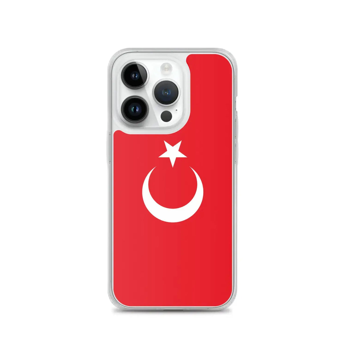 Coque iphone drapeau turquie souple antichoc transparente