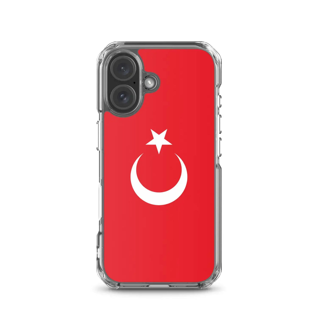 Coque iphone drapeau turquie souple antichoc transparente