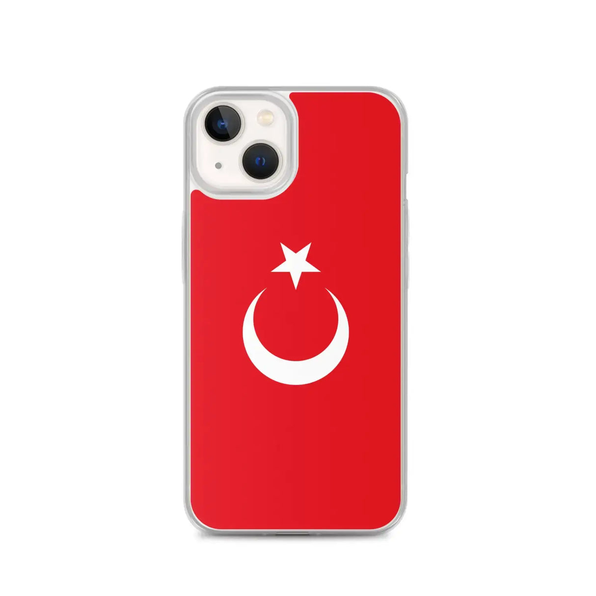 Coque iphone drapeau turquie souple antichoc transparente