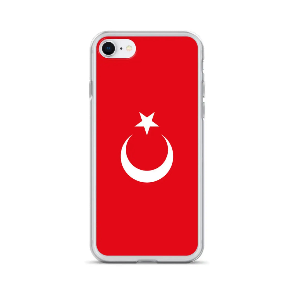Coque iphone drapeau turquie souple antichoc transparente