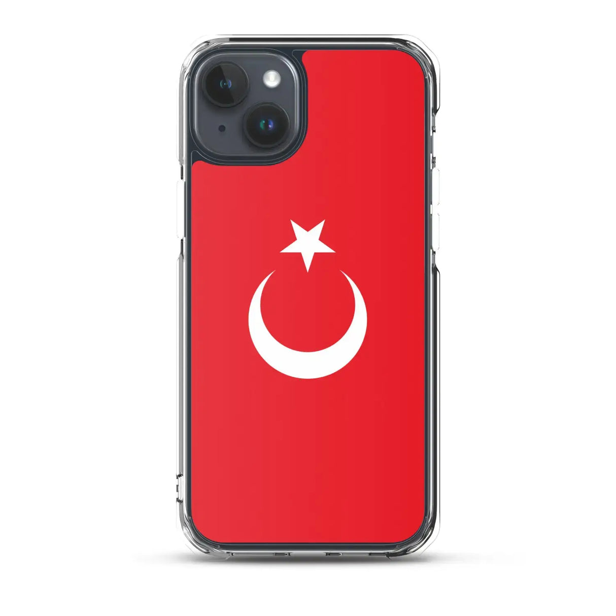 Coque iphone drapeau turquie souple antichoc transparente