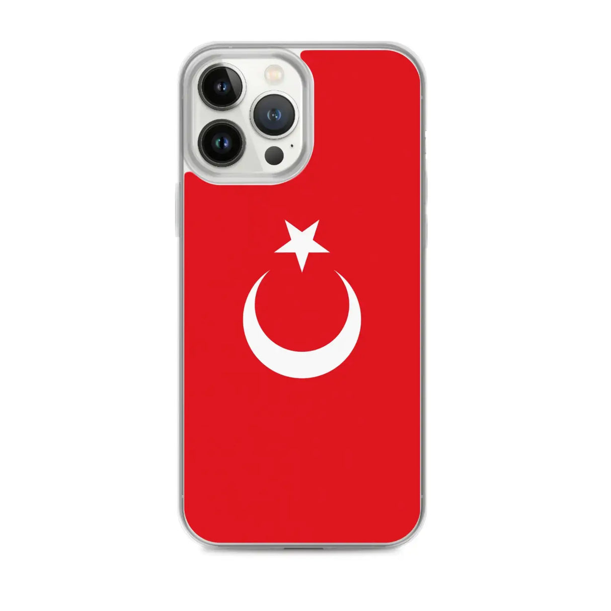 Coque iphone drapeau turquie souple antichoc transparente