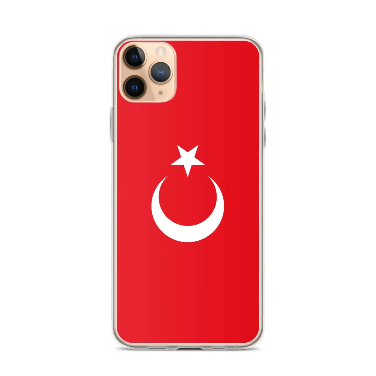 Coque iphone drapeau turquie souple antichoc transparente