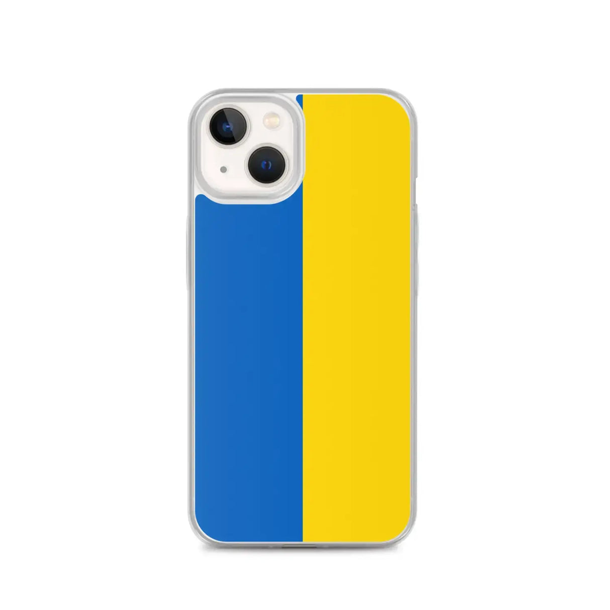 Coque iphone drapeau ukraine souple antichoc transparente