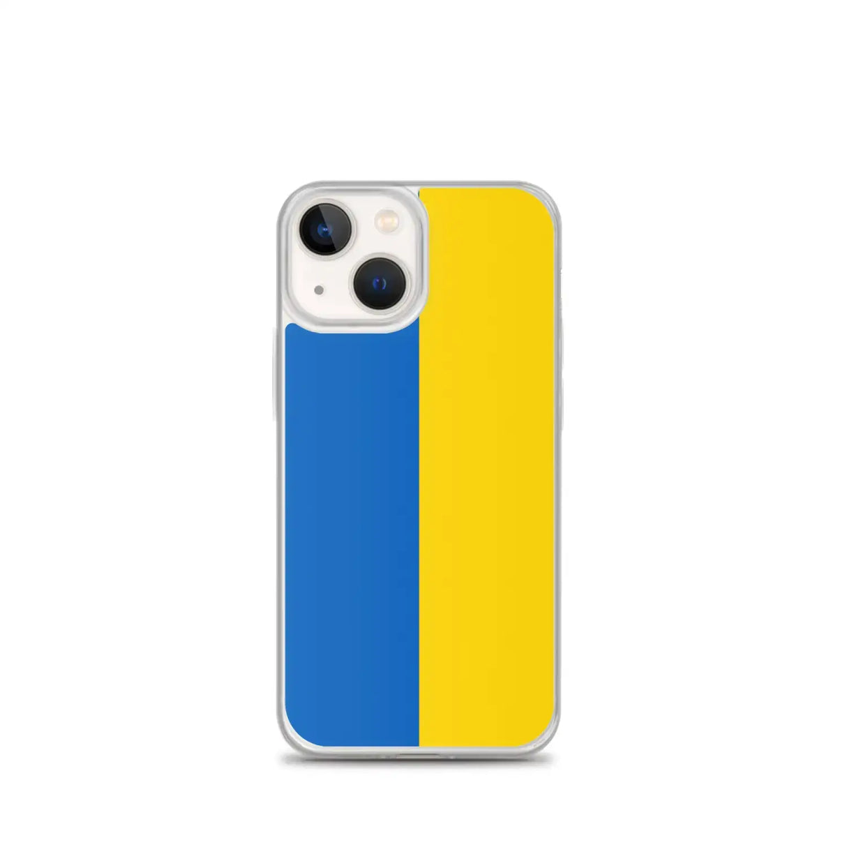 Coque iphone drapeau ukraine souple antichoc transparente