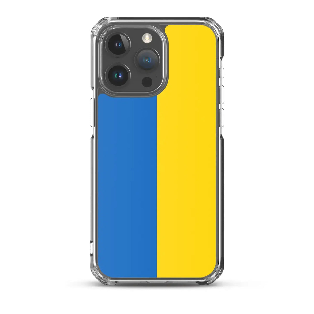 Coque iphone drapeau ukraine souple antichoc transparente