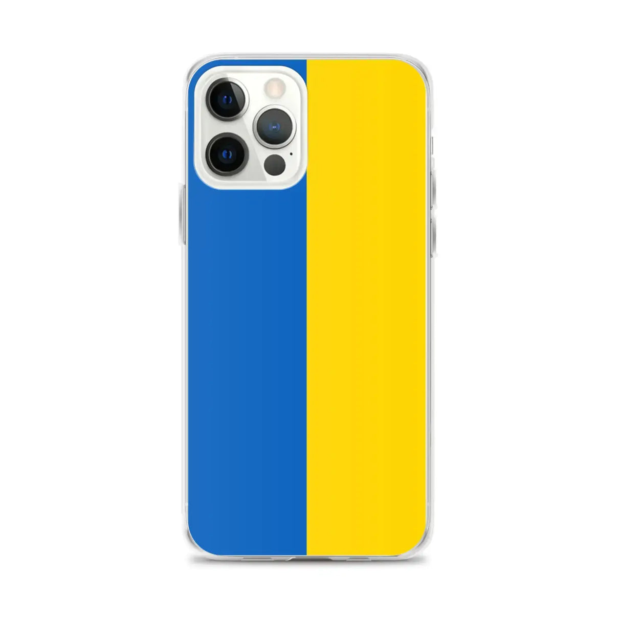 Coque iphone drapeau ukraine souple antichoc transparente