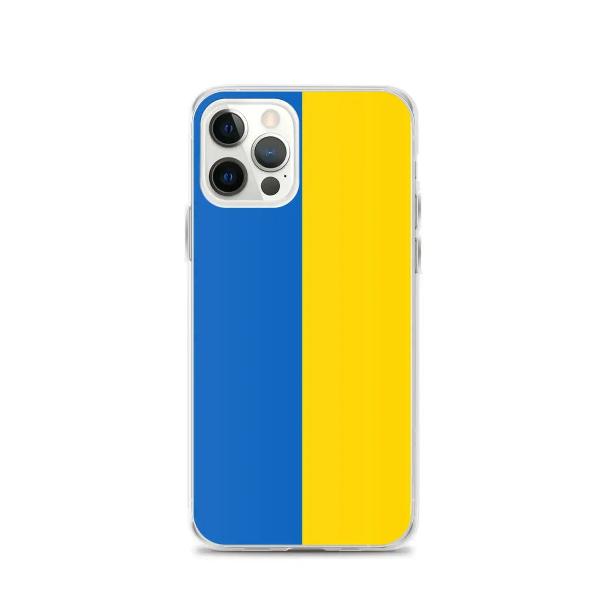 Coque iphone drapeau ukraine souple antichoc transparente