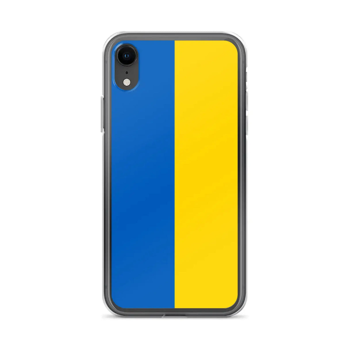 Coque iphone drapeau ukraine souple antichoc transparente