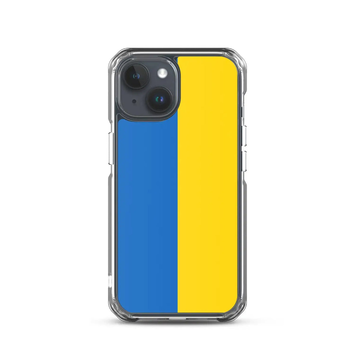 Coque iphone drapeau ukraine souple antichoc transparente