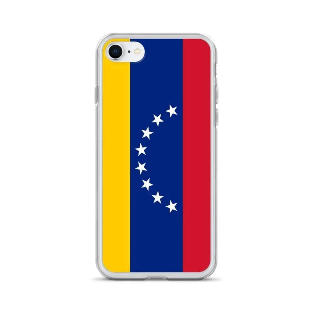 Coque iphone drapeau venezuela souple antichoc transparente