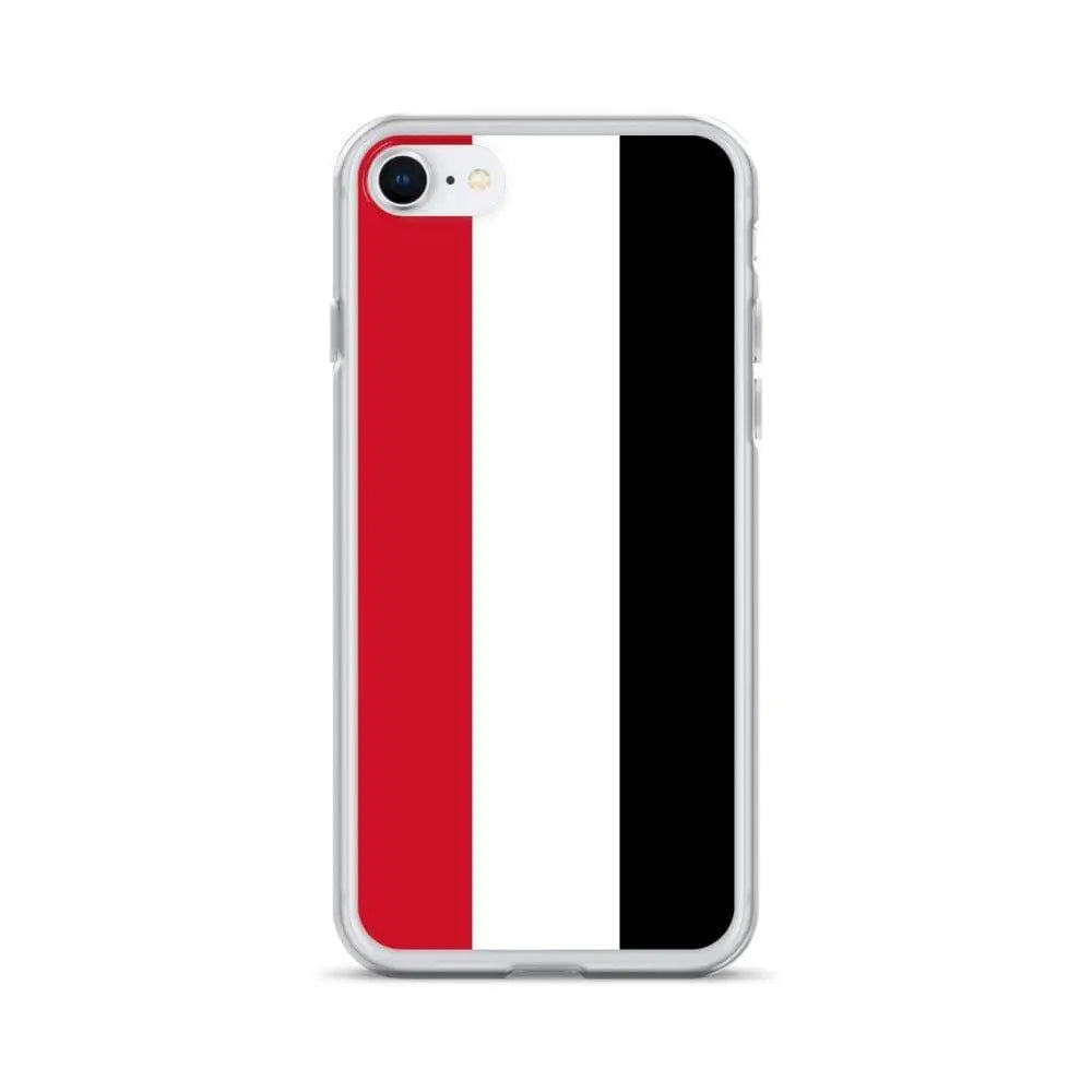 Coque iphone drapeau yémen souple antichoc transparente