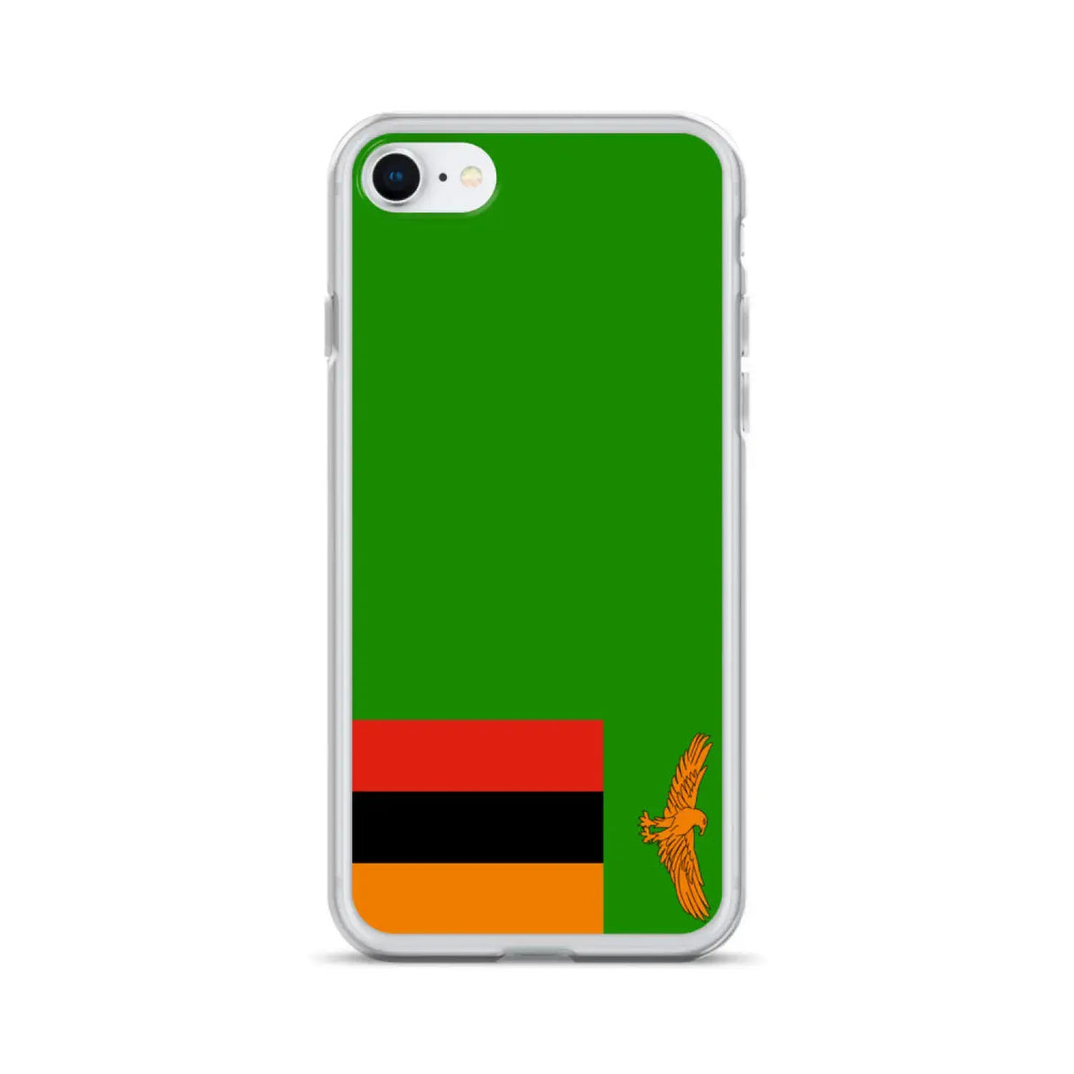 Coque iphone drapeau zambie souple transparente antichoc