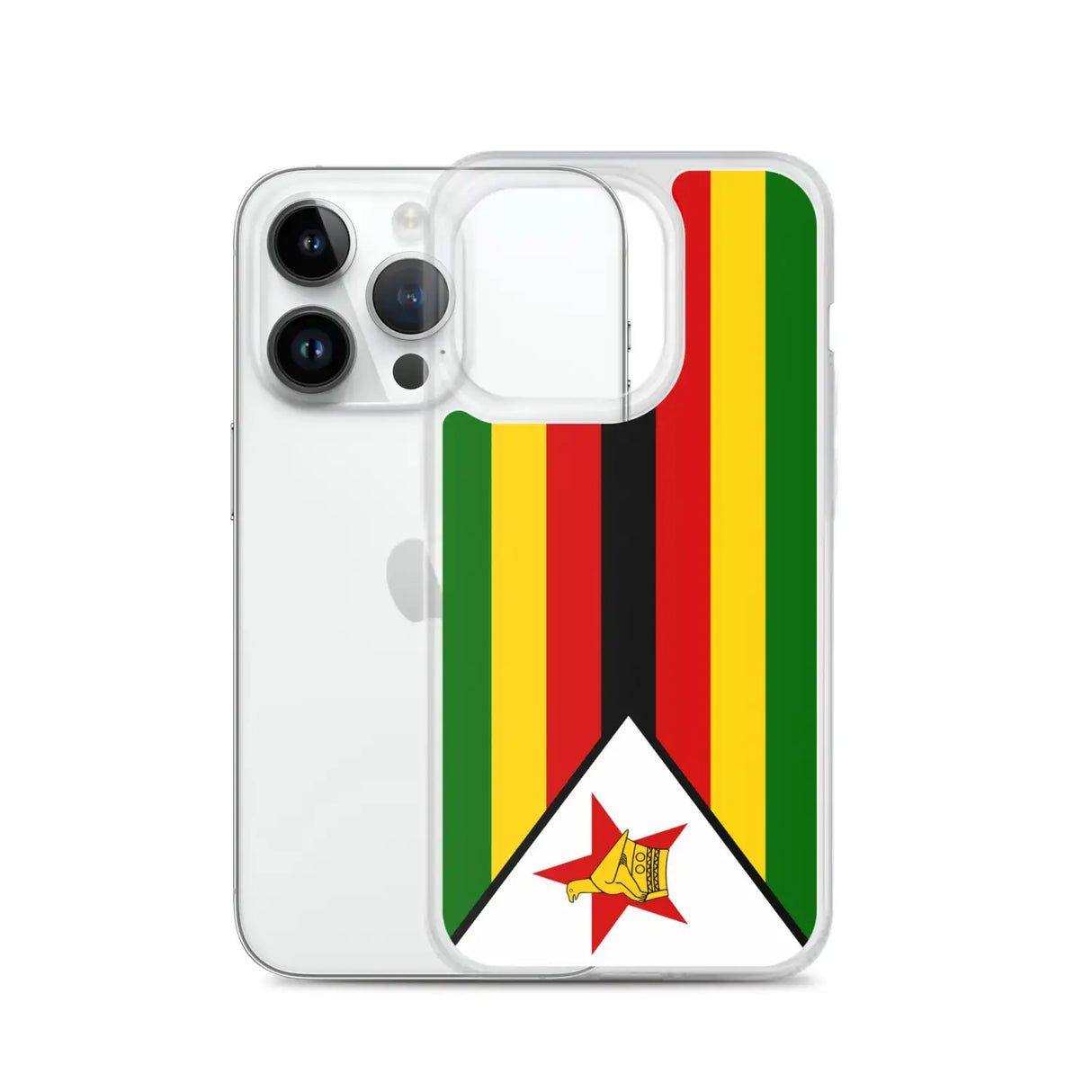 Coque iphone drapeau zimbabwe souple et antichoc transparente