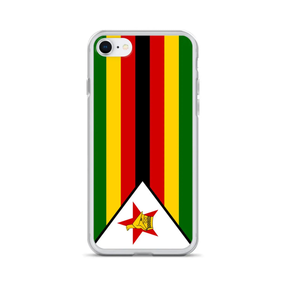 Coque iphone drapeau zimbabwe souple et antichoc transparente