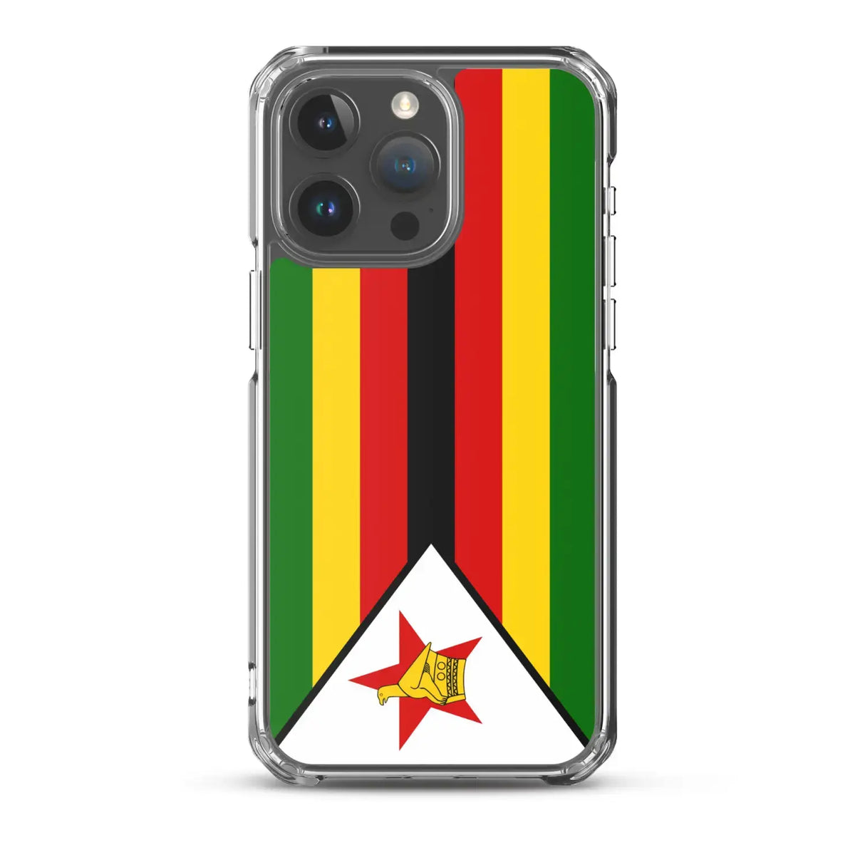 Coque iphone drapeau zimbabwe souple et antichoc transparente