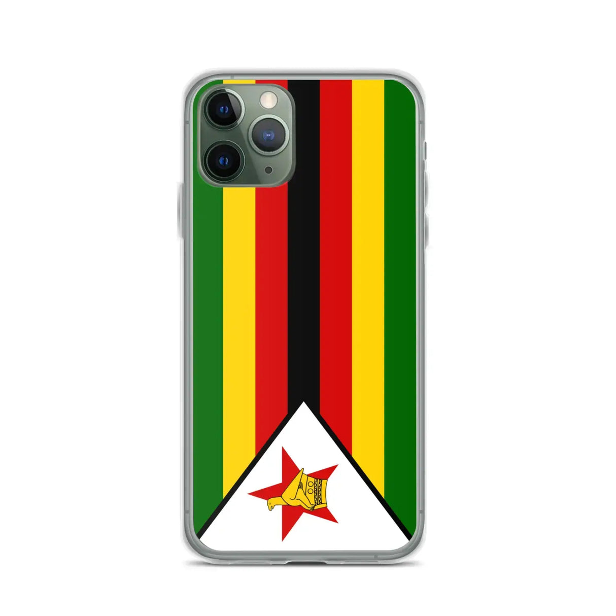 Coque iphone drapeau zimbabwe souple et antichoc transparente