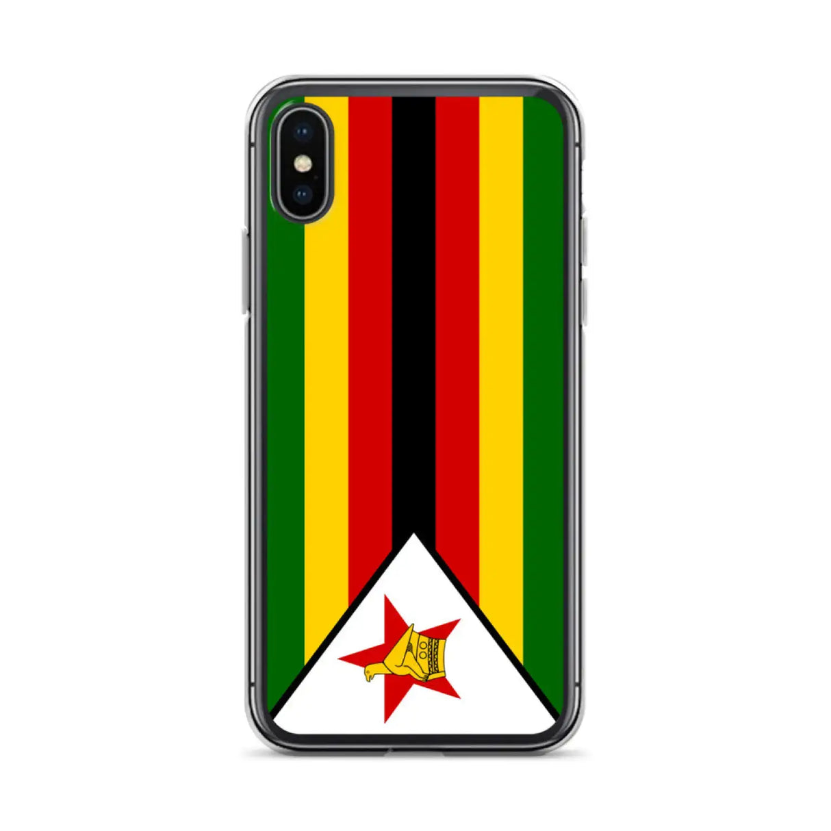Coque iphone drapeau zimbabwe souple et antichoc transparente