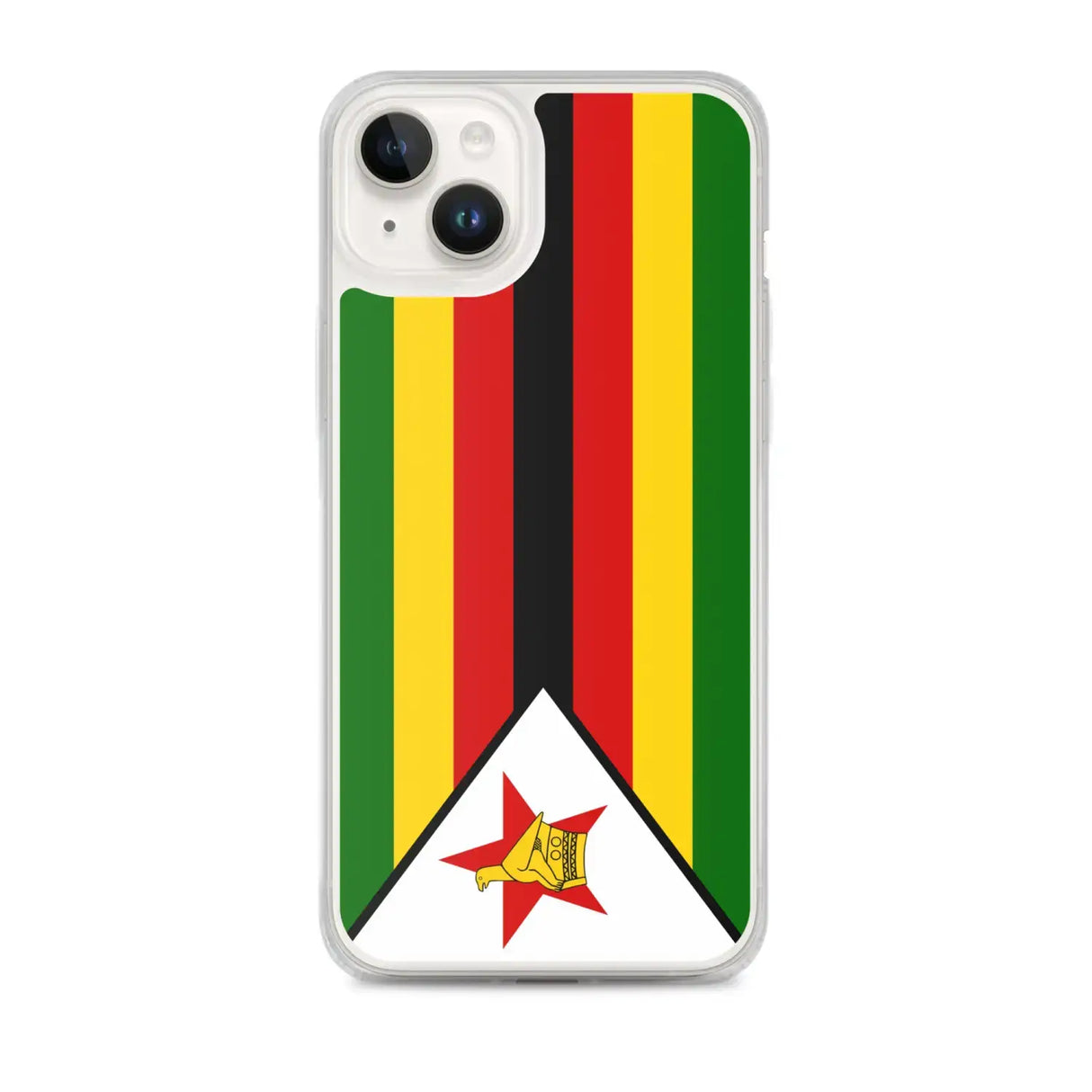 Coque iphone drapeau zimbabwe souple et antichoc transparente