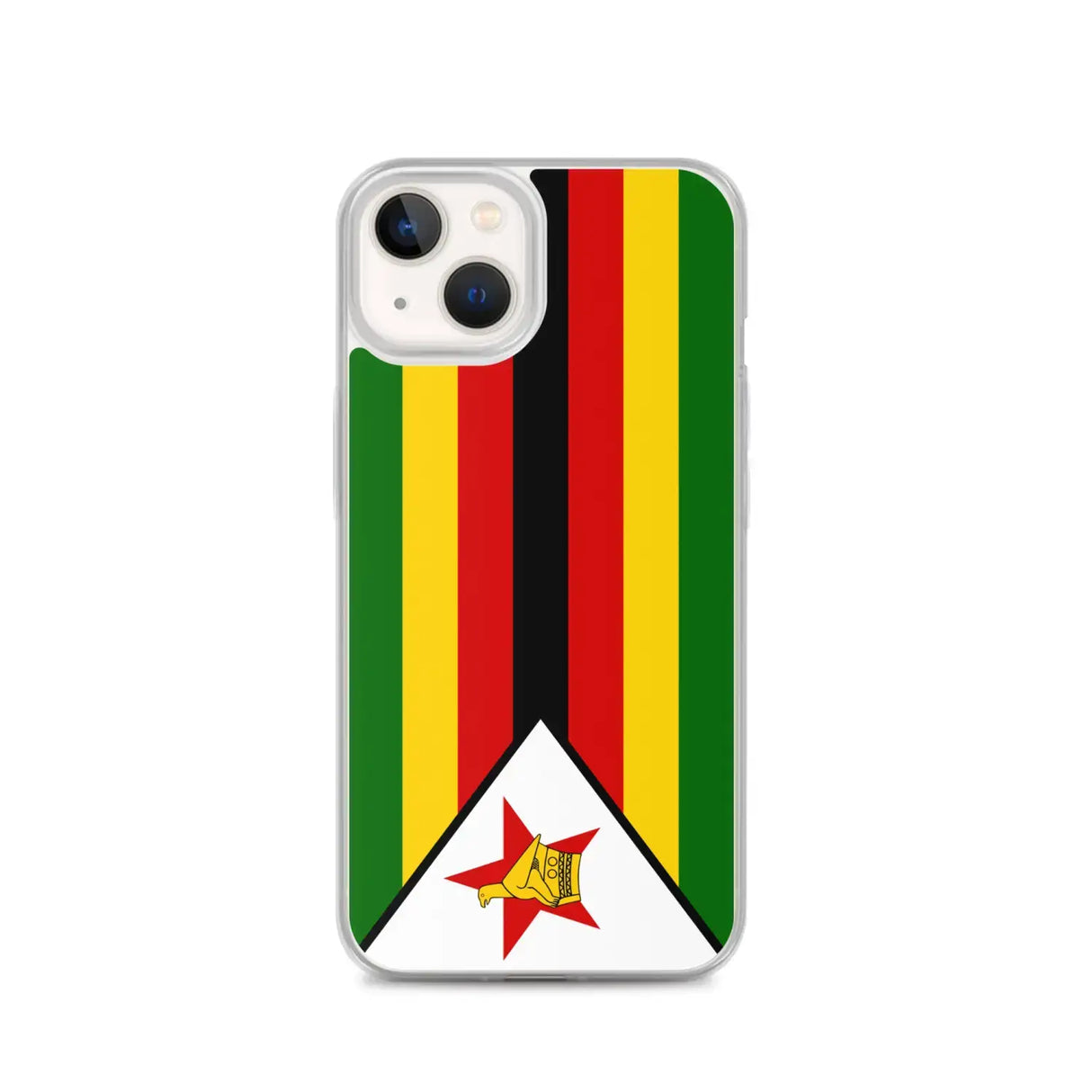 Coque iphone drapeau zimbabwe souple et antichoc transparente