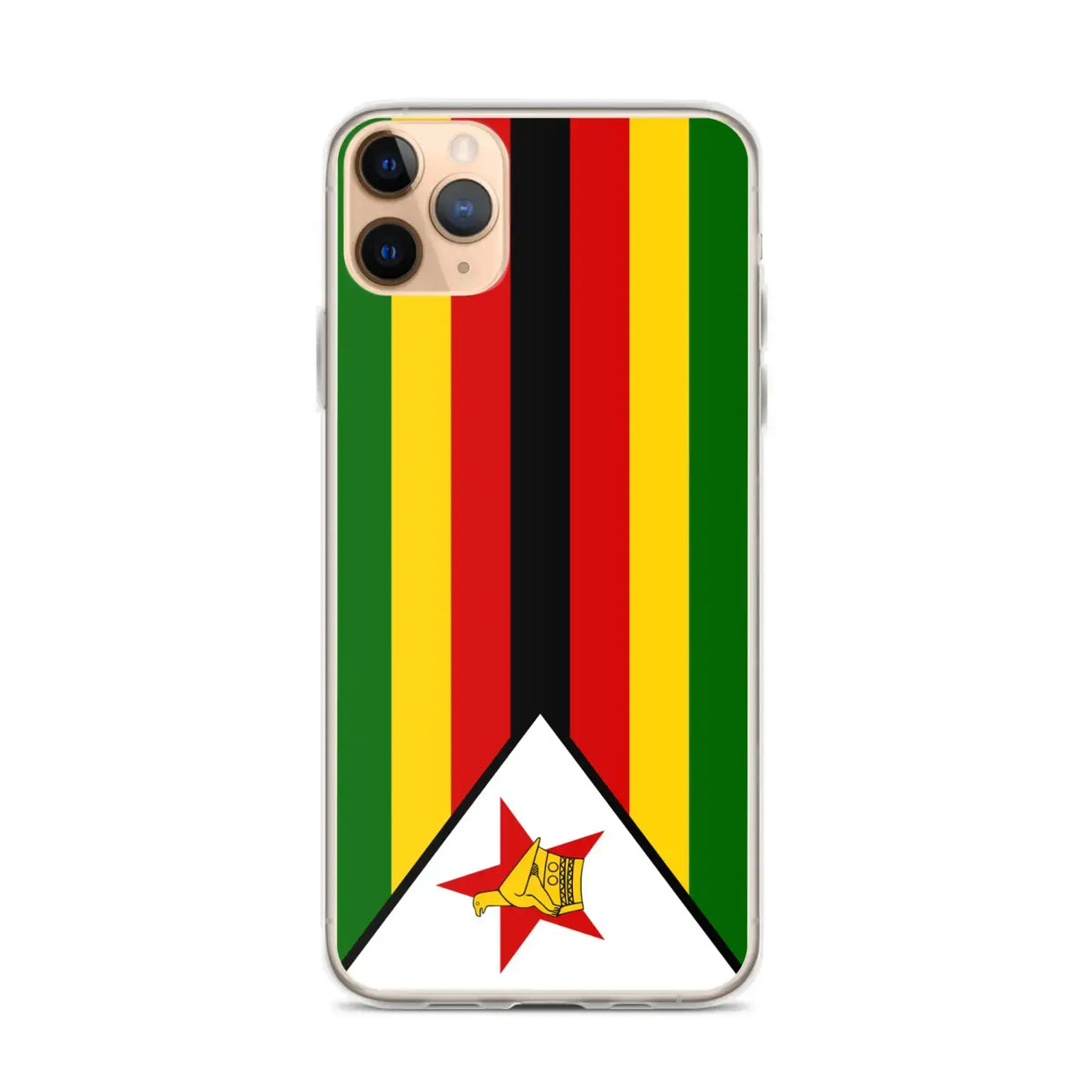 Coque iphone drapeau zimbabwe souple et antichoc transparente