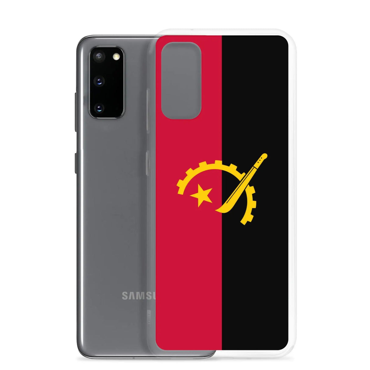 Coque samsung angola souple antichoc motif couleurs nationales