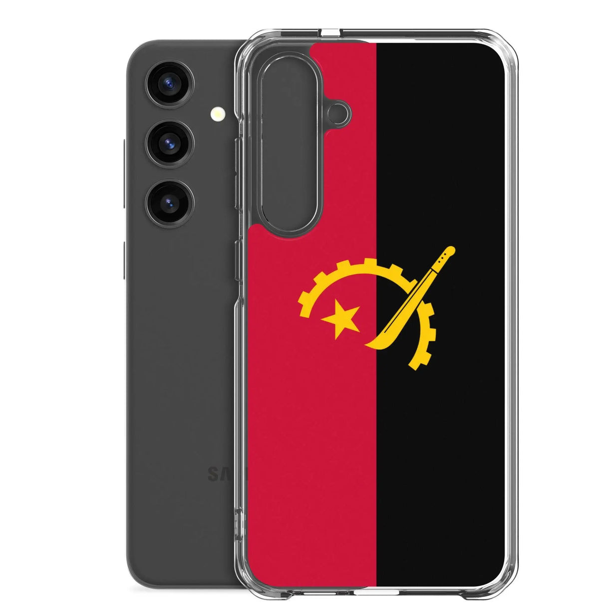 Coque samsung angola souple antichoc motif couleurs nationales