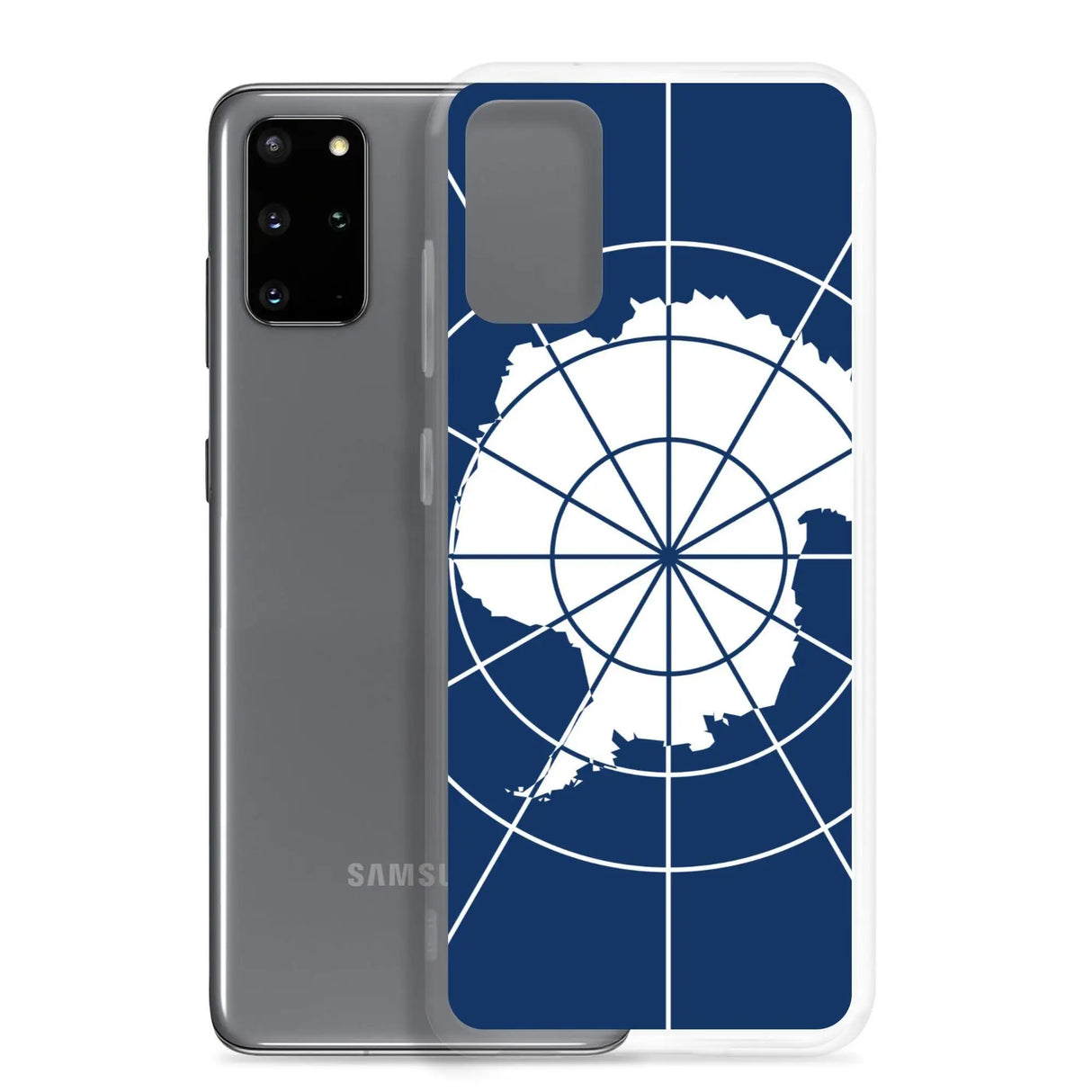 Coque samsung drapeau de l’antarctique officiel souple