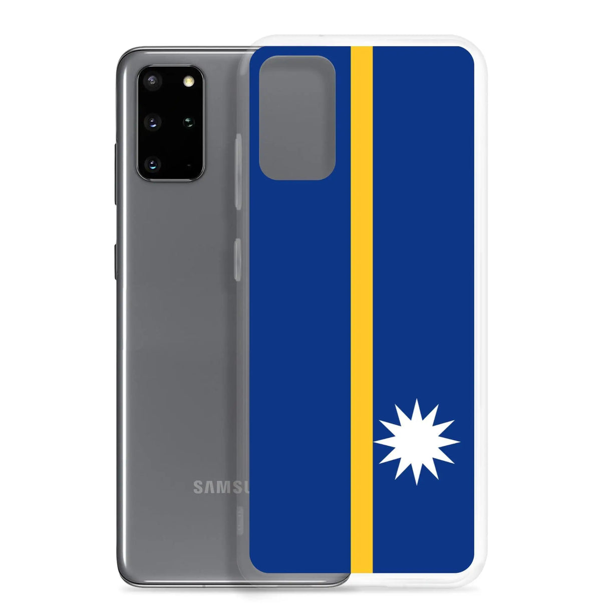 Coque samsung drapeau nauru souple antichoc compatible