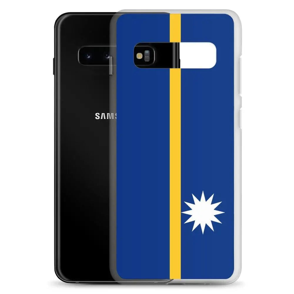 Coque samsung drapeau nauru souple antichoc compatible